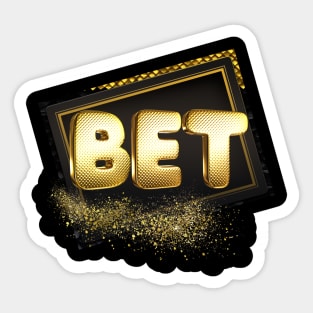 Bet-gold Sticker